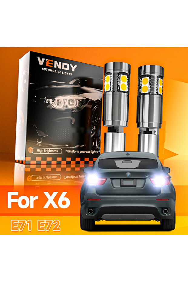 X6 E71 E72 2pcs For BMW X6 E71 E72 2008-2014 LED Reverse Light Backup Lamp 2009 2010 2011 2012 2013