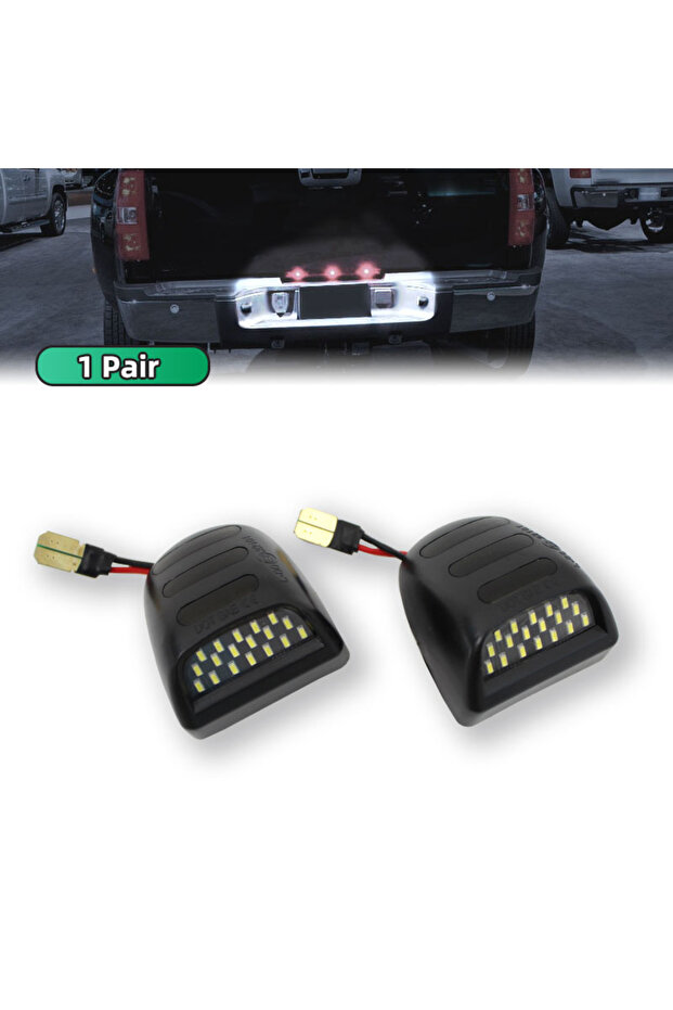 Pair 12V Car Number License Plate Lights LED Lamp Auto Accessories For Chevrolet Silverado Avalanch