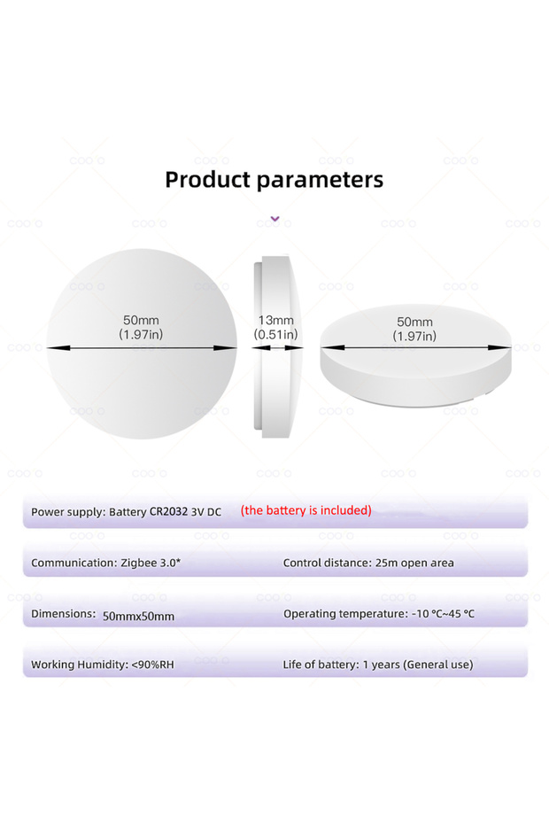 مفتاح مشهد زر ZigBee الجديد، زر ضغط جداري لاسلكي ذكي يعمل مع ZigBee... - 2