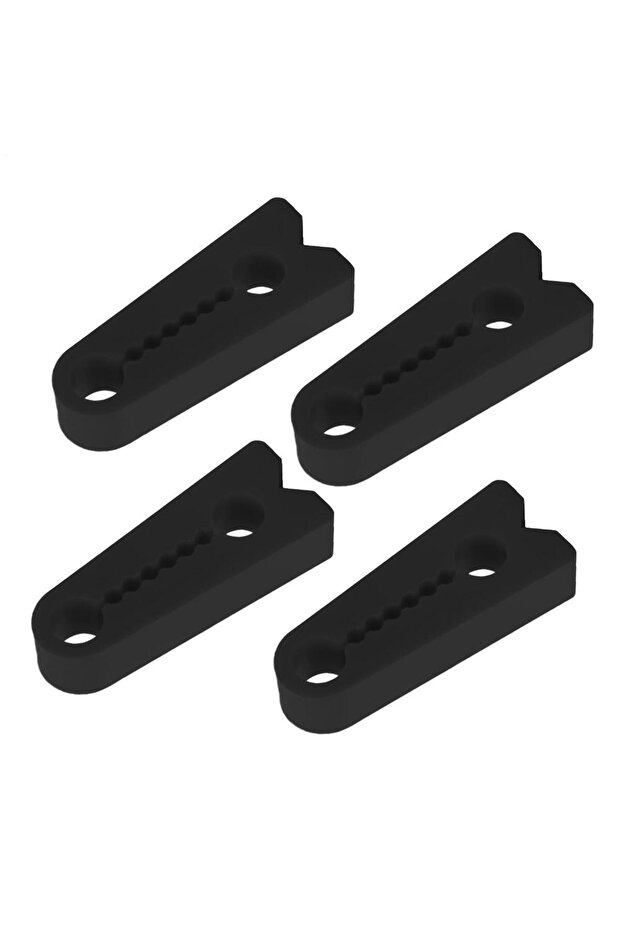 Black 4pcs Car Door Shock Absorber Silicone Latch Cover For Noise Reduction, Commuting Short Trips &