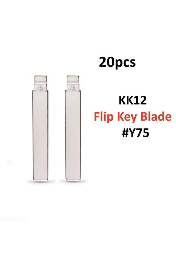 20pcs 10/20 20pcs KK12 Flip Key blade KD Y-75# Y75 For Kia New Sorento Geely Panda Remote Key Blades