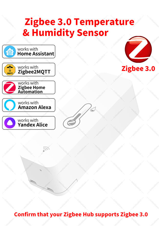 Zigbee 3.0 Temperature and Humidity Sensor Zigbee Hub Required - 8