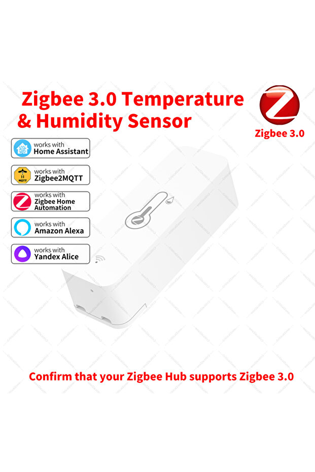 Zigbee 3.0 Temperature and Humidity Sensor Zigbee Hub Required - 7