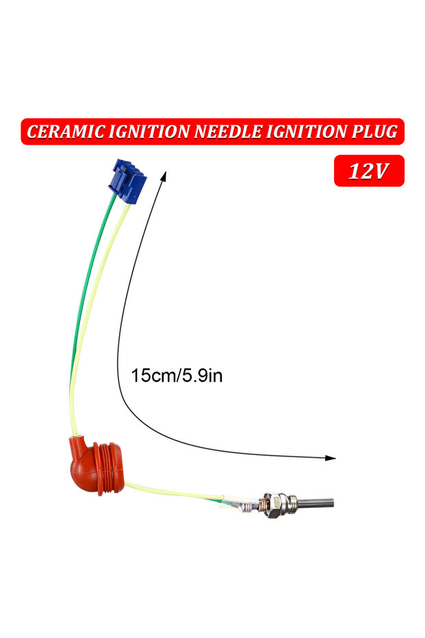 12V Ceramic Heater Lgnition Needle Ignition Plug, Suitable For Eberspacher E113 Hydronic D4Wsc D5...