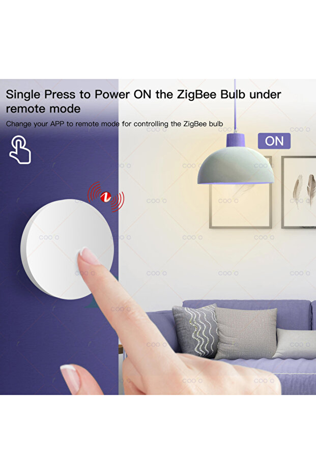 مفتاح مشهد زر ZigBee الجديد، زر ضغط جداري لاسلكي ذكي يعمل مع ZigBee... - 4