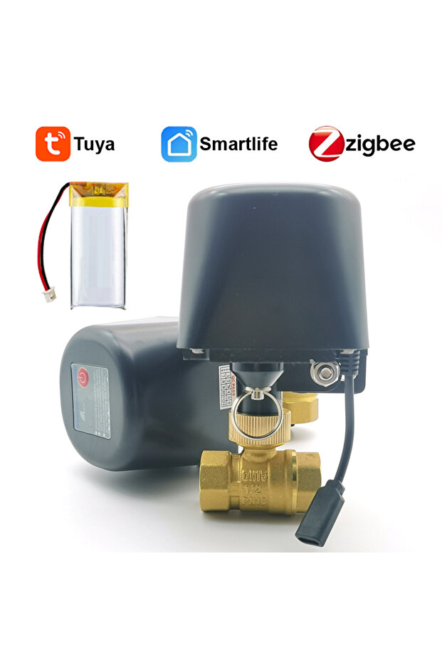 جهاز تحكم ري أوتوماتيكي بتقنية Zigbee، إصدار DN15، يعمل ببطارية قابلة للشحن - 1