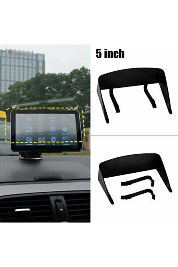 Car GPS Navigator Sun Shade 5Inch Universal Anti-Glare Visor Shield 124*81*35mm Auto SunShade Ant...