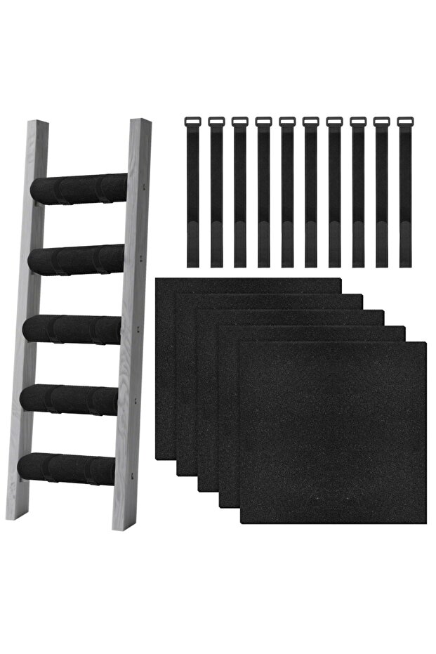 A Bunk Bed Ladder Pads 5 Piece Foam Cover Set Anti Slip Shock Absorb With 10 Adjustable Straps Velc.