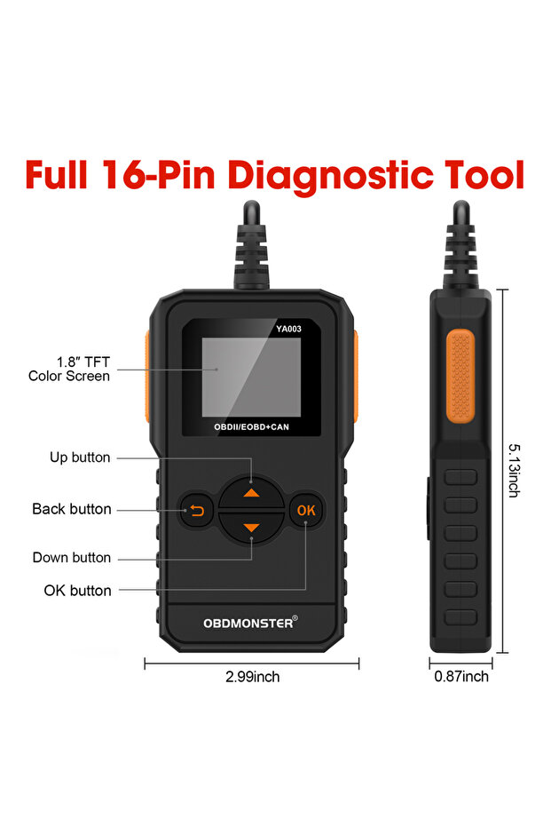 OBD2 Car Diagnostic Scanner - OBD2 Code Reader, Read & Erase Engine Fault Codes Scanner | Compati... - 6