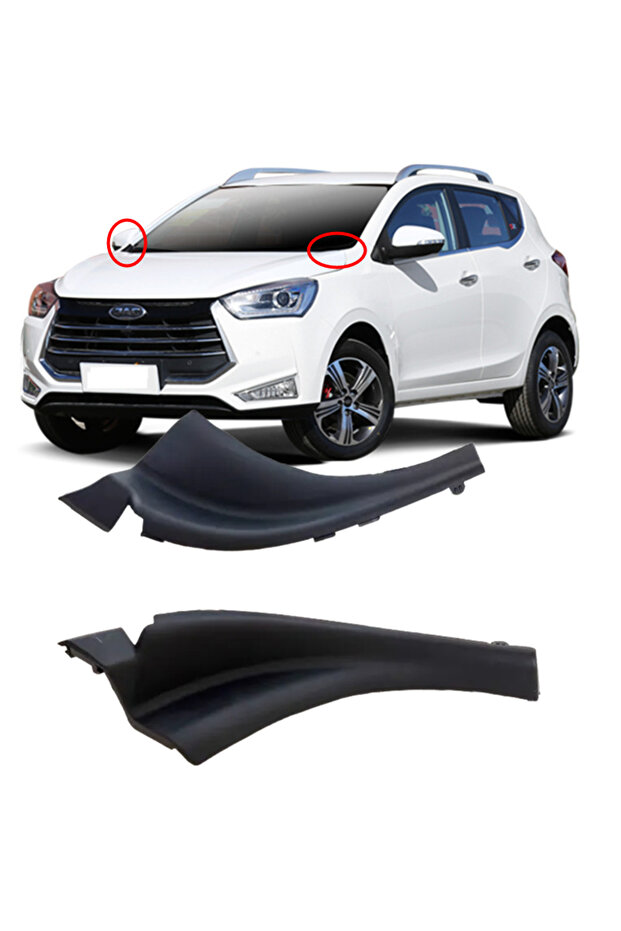S2 JAC 2 pièces/ensemble couvercle latéral de pare-brise avant pour JAC Js2/T40/SEI 2 couvercle déco