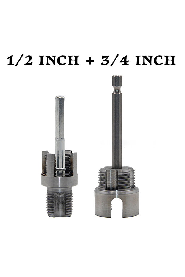 أداة قطع خيوط الأنابيب A3، أداة لولبة داخلية وخارجية مدمجة، متوافقة مع المثقاب الكهربائي - 1