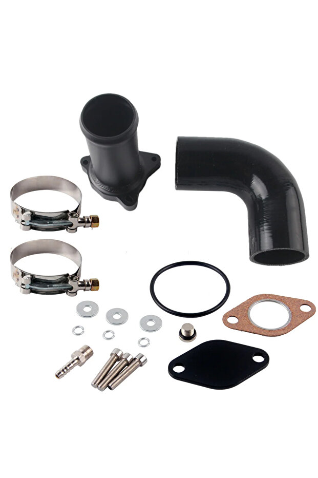 black Adaptor Kit for VW Golf And SKODA 1.9 TDI PD130 & PD150 with Silicone Elbow Automotive Engine