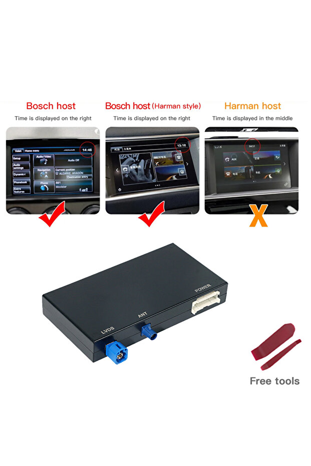 Bosch system module CARABC Wireless CarPlay Android Auto Module for Land Rover Jaguar Bosch Discover