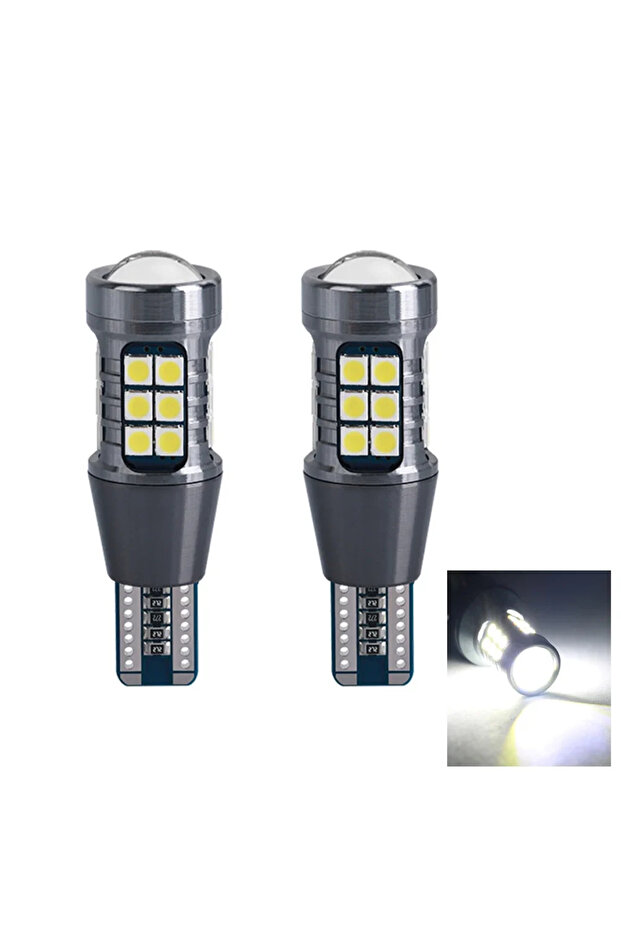 3030 SMD White W16W LED T15 2600Lm Strobe Reverse Light Super Bright 6000K White 3030 SMD 12V 921 T1
