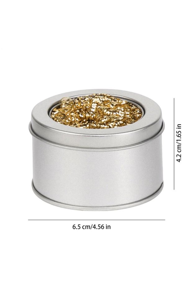 Yellow Brass Wire Stainless Soldering Tip Cleaner Ball No-Water Solder Iron Cleaning Sponge Self-Cle