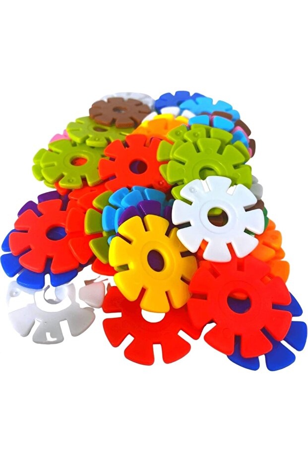 50-Pack Round Snowflakes Bird Toys, 1 Inch Diameter for Parrots & Small Birds