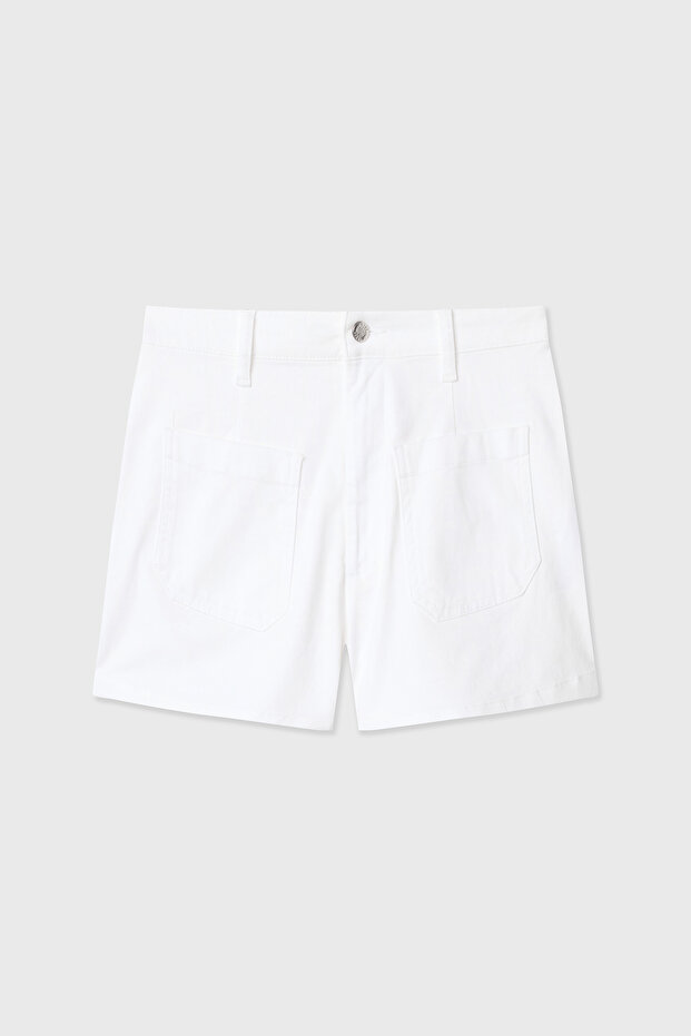 CEPLİ FITTED KISA ŞORT - 1