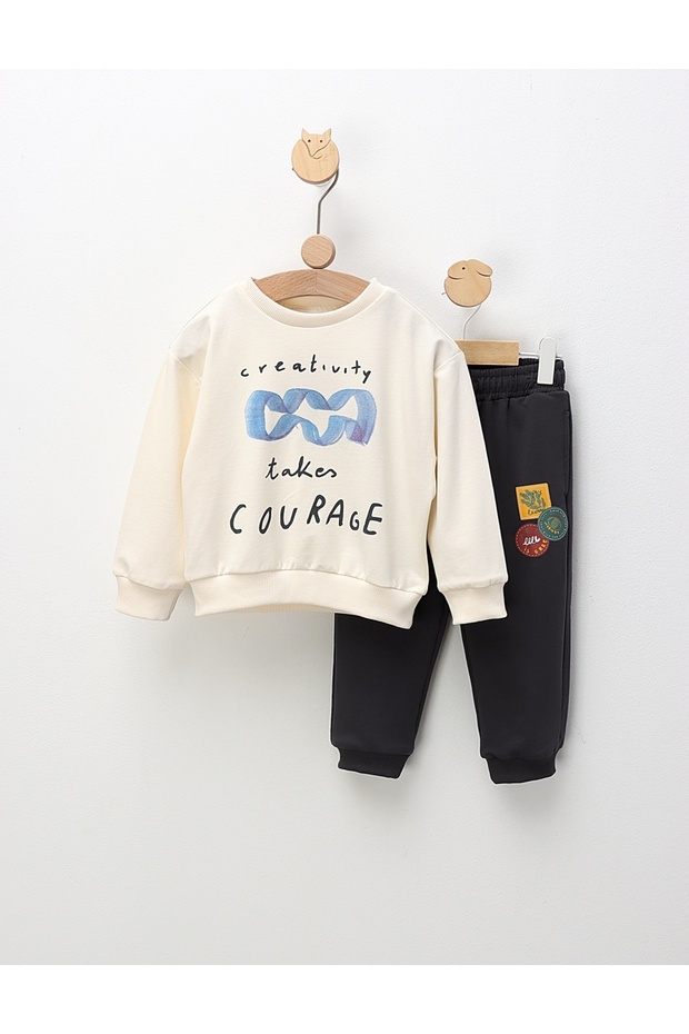 Creativity Takes Courage set, ecru-grey - 1