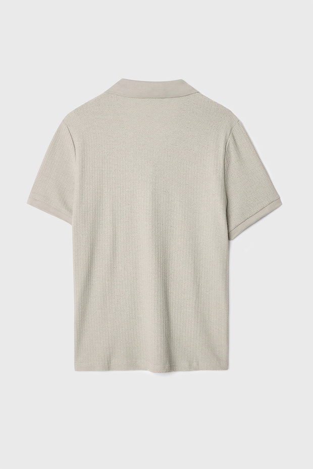 POLO YAKA ÖRME T-SHIRT - 2