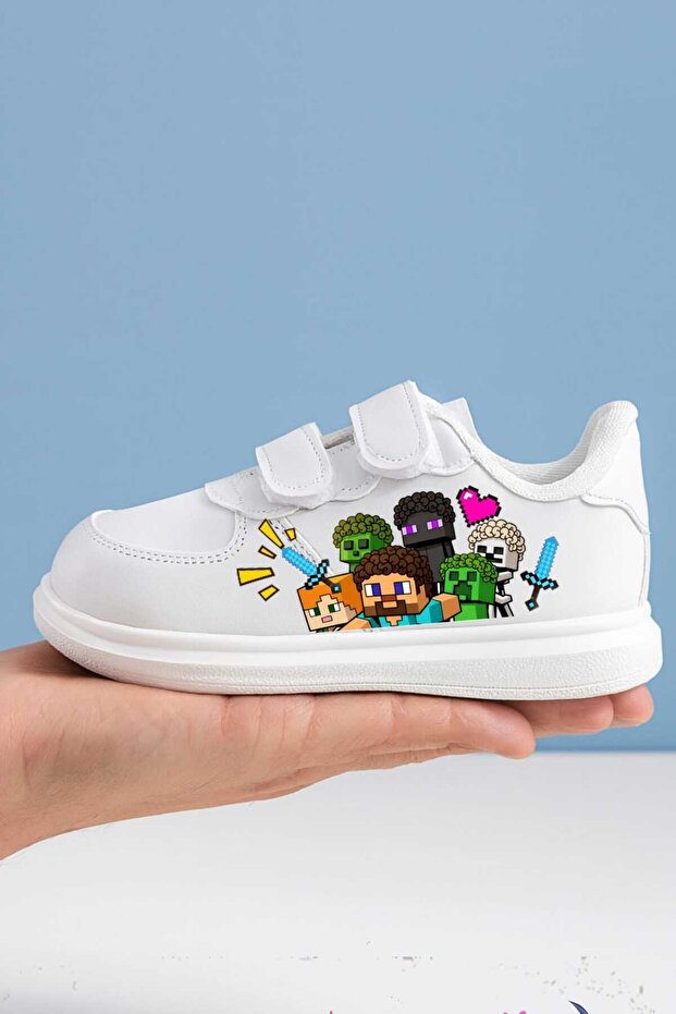 Redoxtnt Friends Printed Children's Sneaker for Boys and Girls with Bands