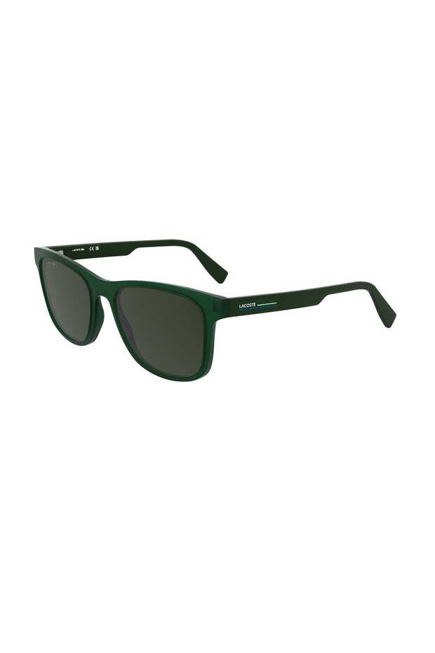 L 6054S 301 55 Unisex Rectangular Green Bone Sunglasses