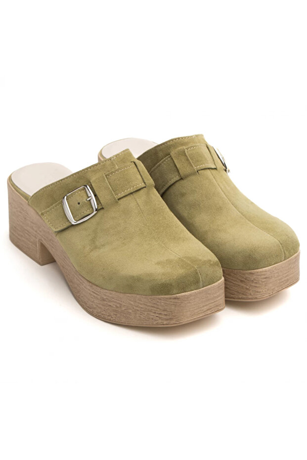 Leather clogs 269 green - 3