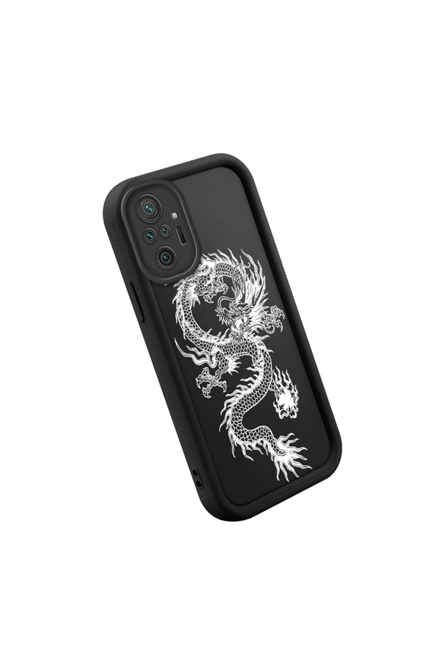 حافظة Redmi Note 10 Pro عالية الجودة من نوع Classic Dragon منقوش، فاخرة، مصنوعة من السيليكون المقاوم للصدمات