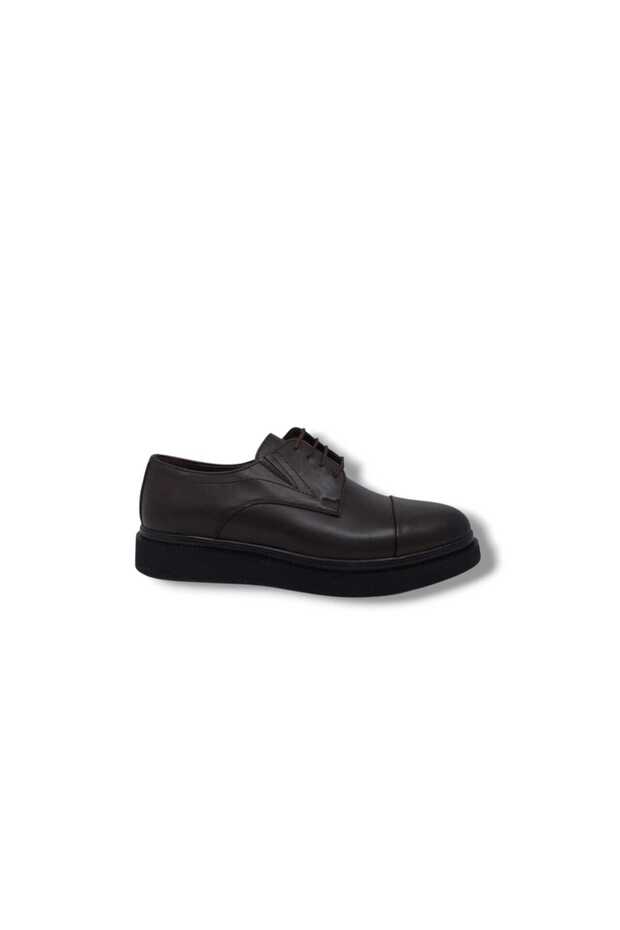 Banner 267-2064 Men's Dark Brown Genuine Leather Thick Sole Stylish Casual Shoes