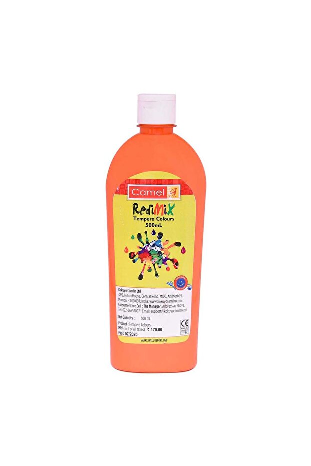 Redimix Tempera Colours 500ml Bottle Orange