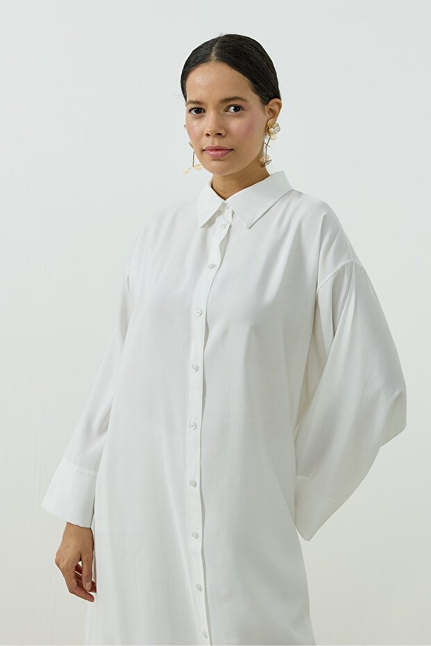 Viskon Gömlek Ekru - 2