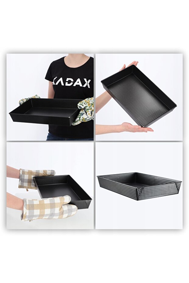 Rectangular Non-stick Baking Tray 40x25x6 - 3