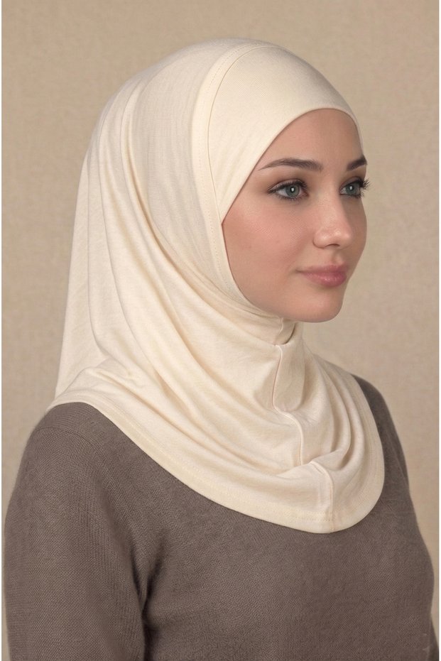 Ready-To-Wear Turban Practical Non-Slip Hijab Scarf Viscose Stretch Fabric Comfortable Hijab for Daily and Prayer Use