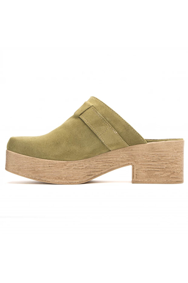 Leather clogs 269 green - 2