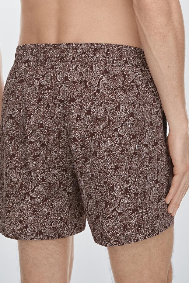 Paisley desenli deniz şortu - 2