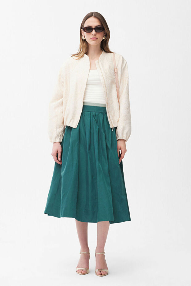 Fermuarlı Bomber Ceket - 3