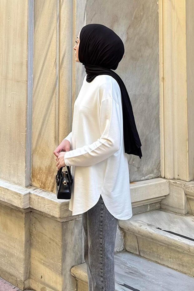 Basic Sweat Beyaz - 2