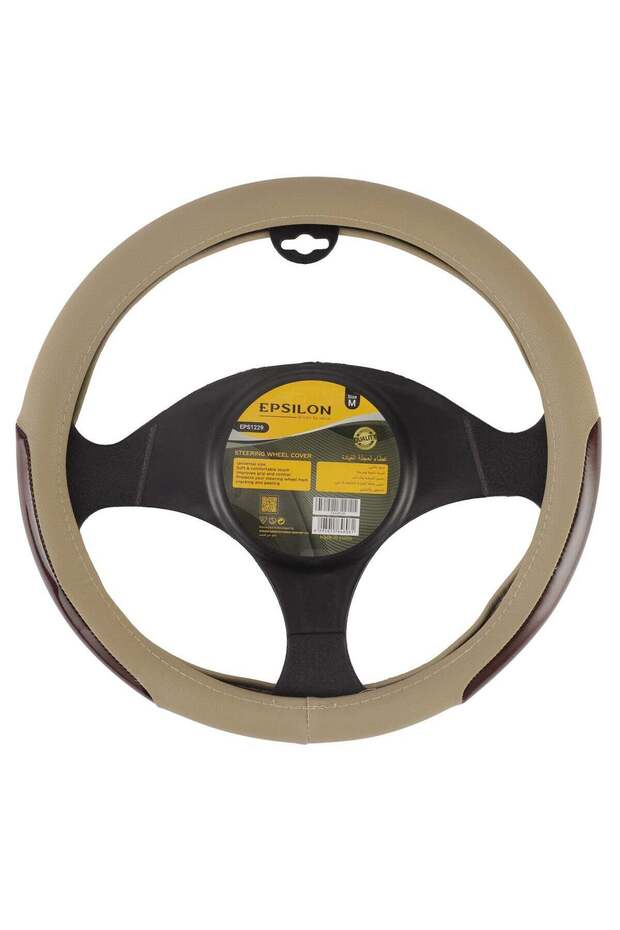Steering Wheel Cover- EPS1229 Size M With Leather Touch