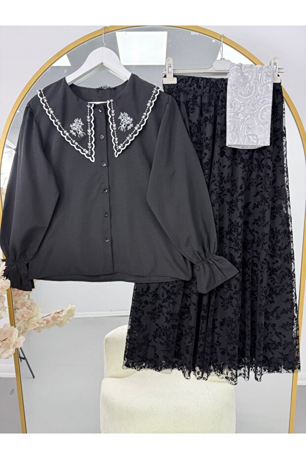 Women's Two Piece Suit Black