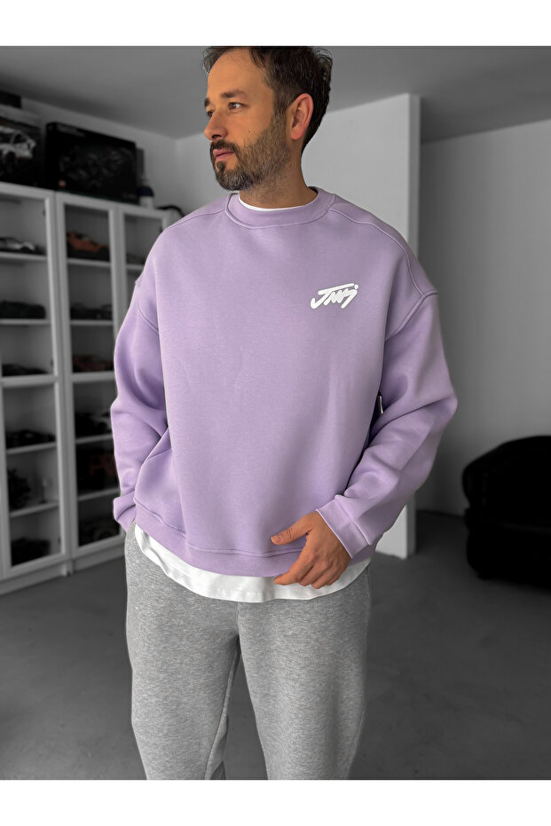 ليلا بيسك مطبوع سويت شيرت JJ-100 - 2