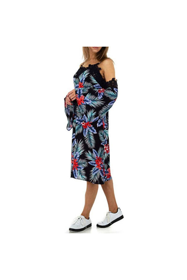 Rochie R027, culoare multicoloră, - 3