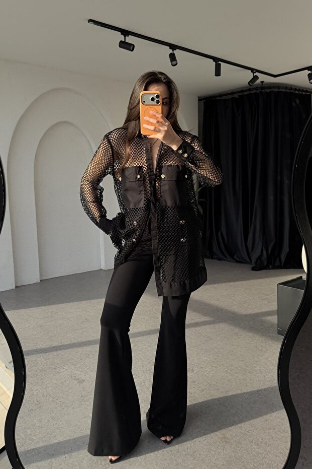 Alone Siyah File Gömlek - 3