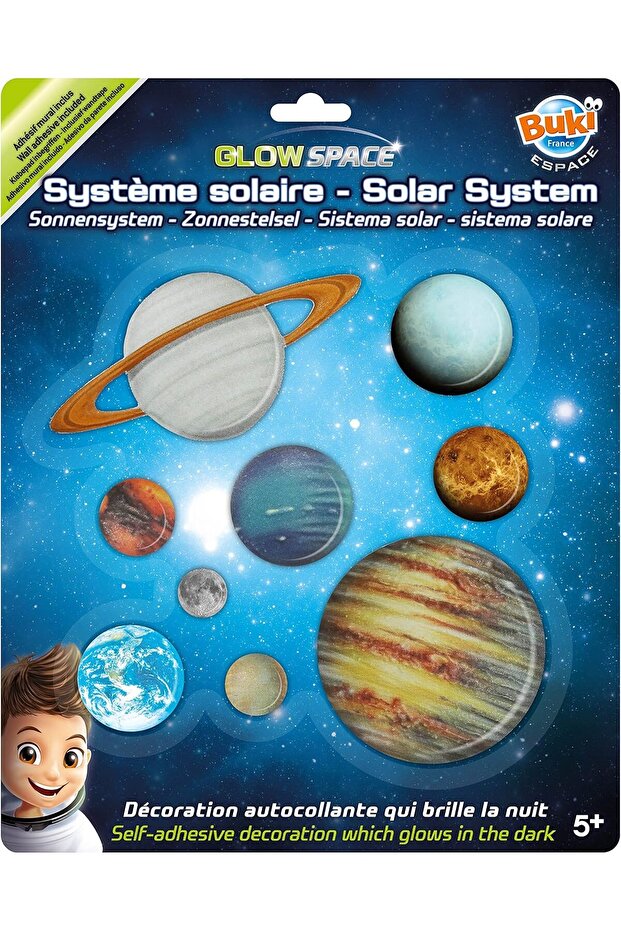 Glow Solar System 3DF10 Wall Stickers