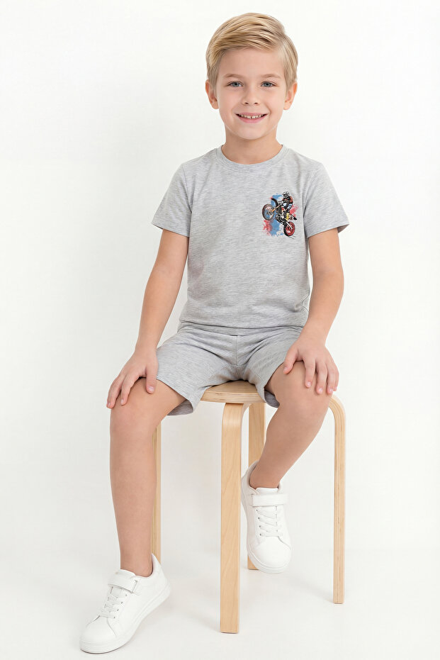 Boy's Printed Shorts Set B4