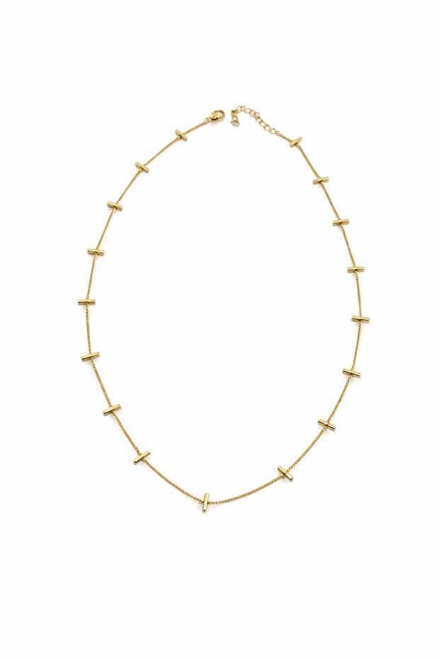 Rod Row Chain Necklace