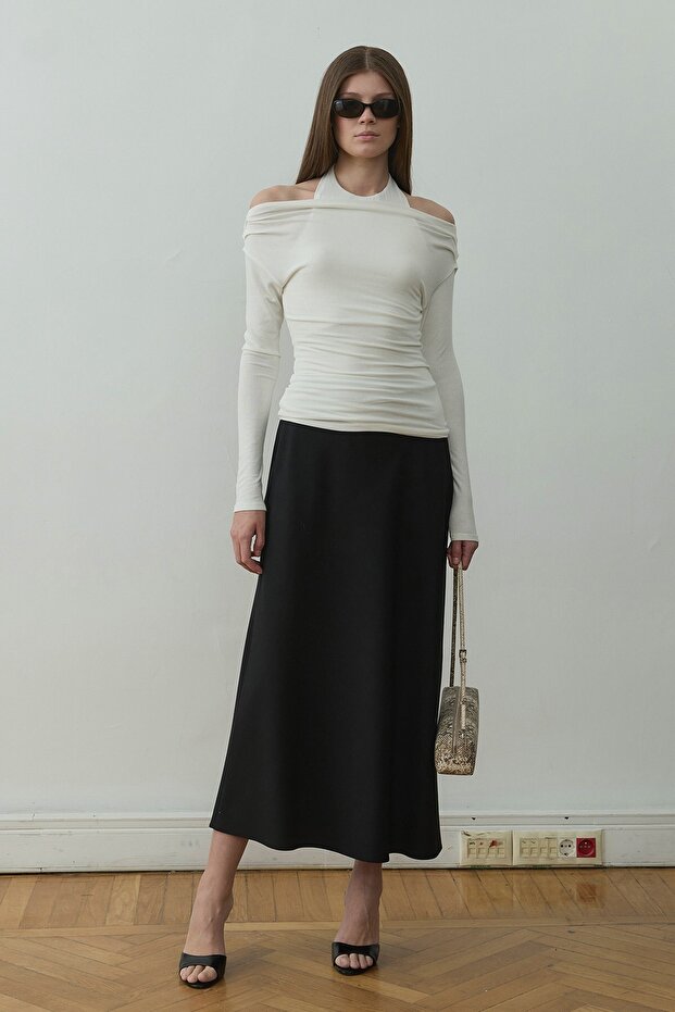 Bluză Ecru Emy Double Layer - 1