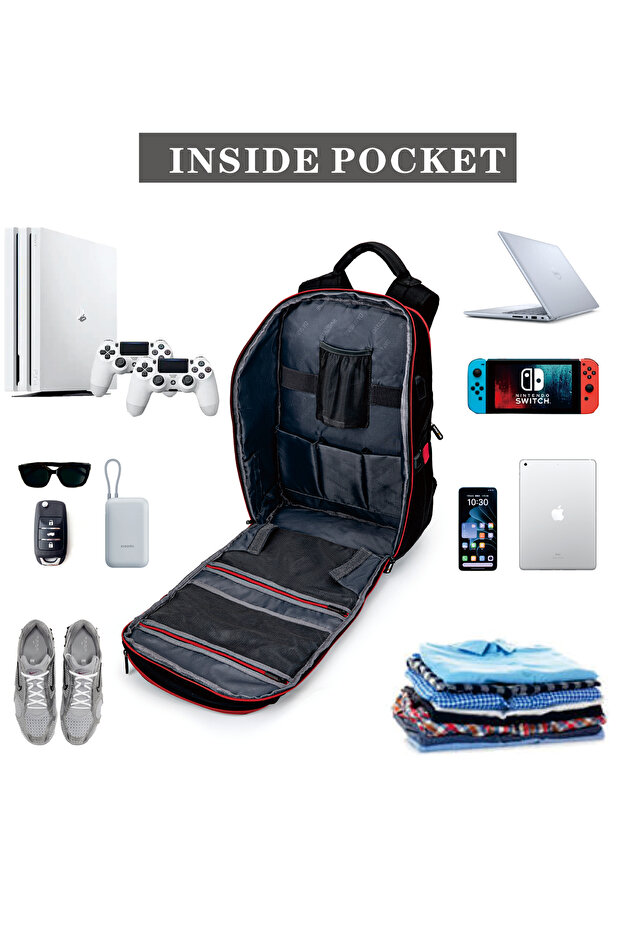 Backpack DZ-CB2025B ( RED ) - 3