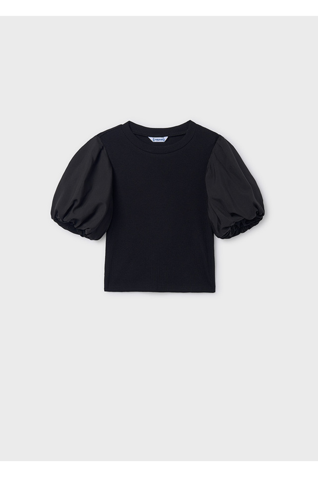 Girl's Fluffy Sleeves T-Shirt