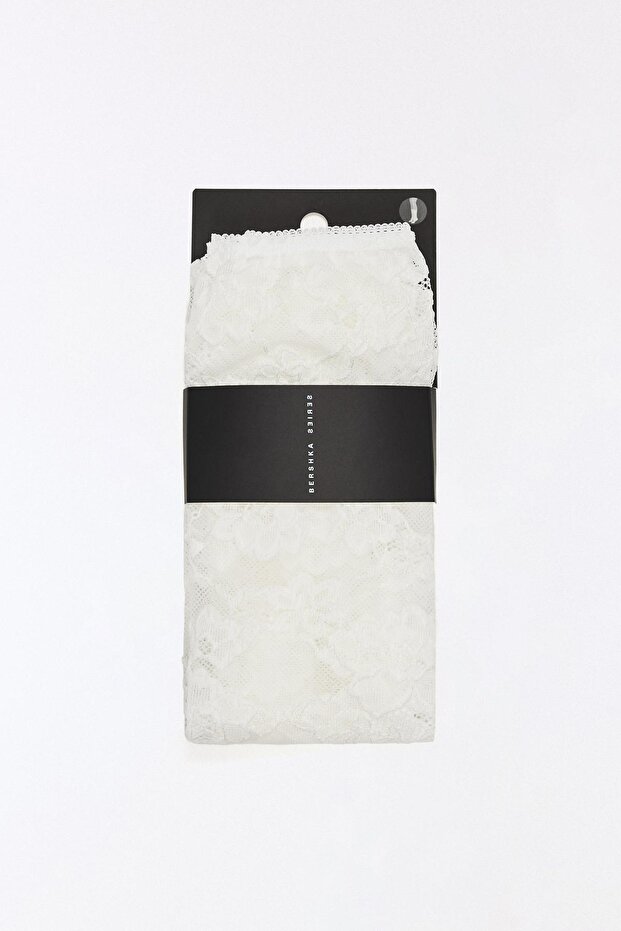 Dantelli kapri tayt - 2