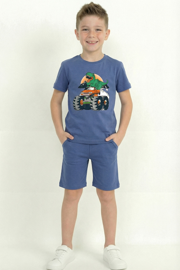طقم شورت للأولاد مطبوع B16