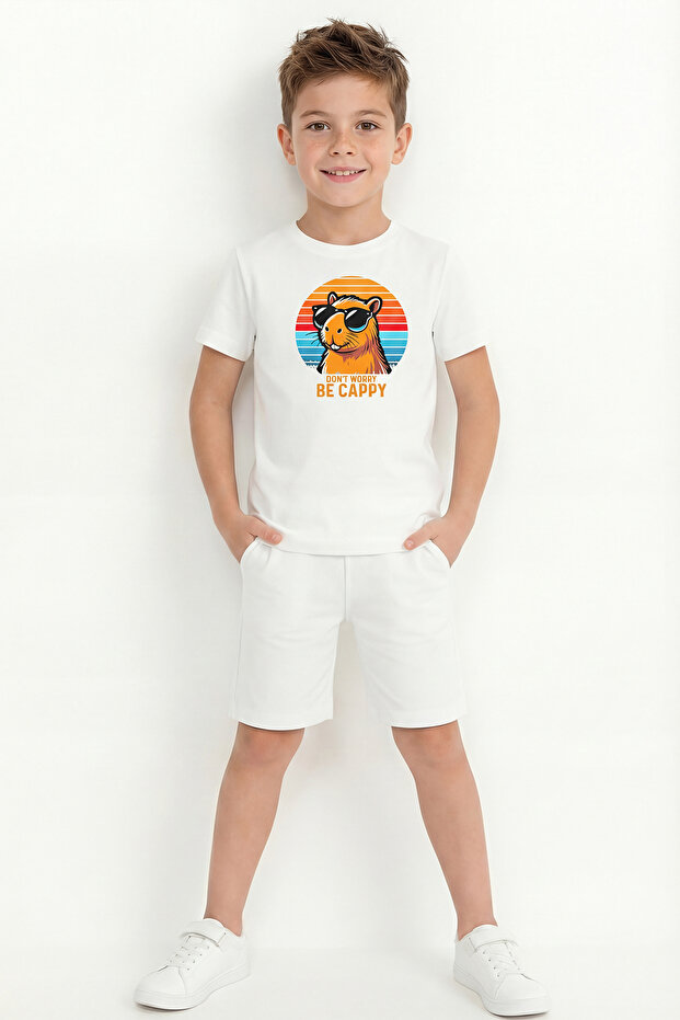 Boy's Printed Shorts Set B19